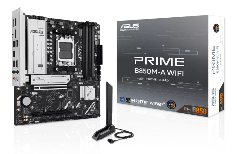 MOTHERBOARD ASUS PRIME B850M-A WIFI AMD mATX DDR5