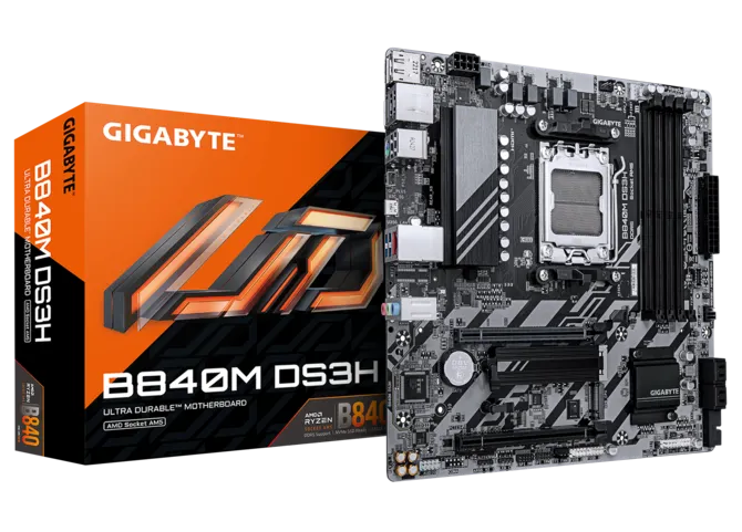 MOTHERBOARD GIGABYTE B840M DS3H MATX AMD AM5