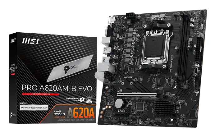 MOTHERBOARD MSI PRO A620AM-B EVO MATX AMD AM5