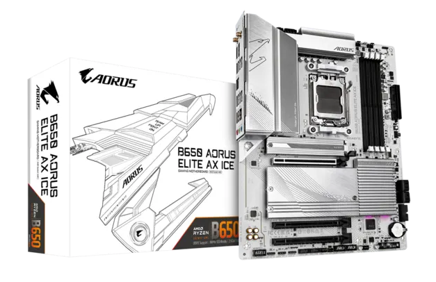 MOTHERBOARD GIGABYTE B650 AORUS ELITE AX ICE ATX AMD AM5