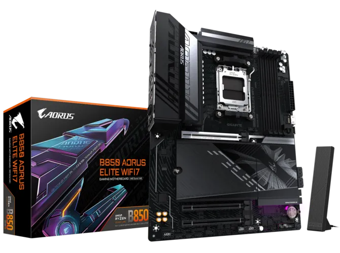 MOTHERBOARD GIGABYTE B850 AORUS ELITE WIFI7 ATX AMD AM5