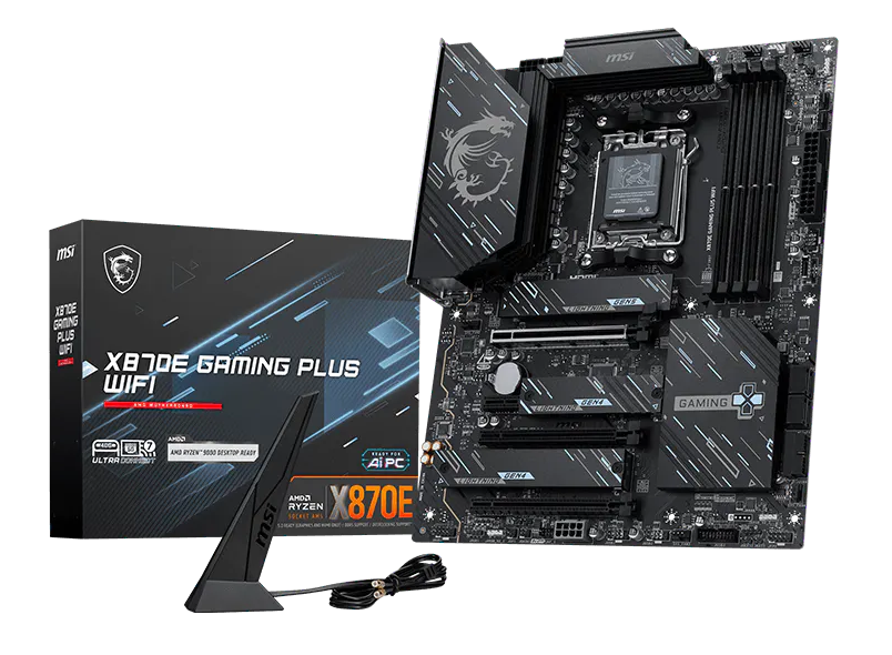 MOTHERBOARD MSI X870E GAMING PLUS WIFI ATX AMD AM5