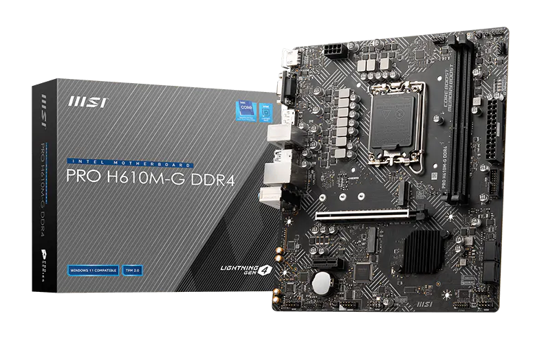 MOTHERBOARD MSI H610M-G PCIEx mATX DDR4 LGA1700