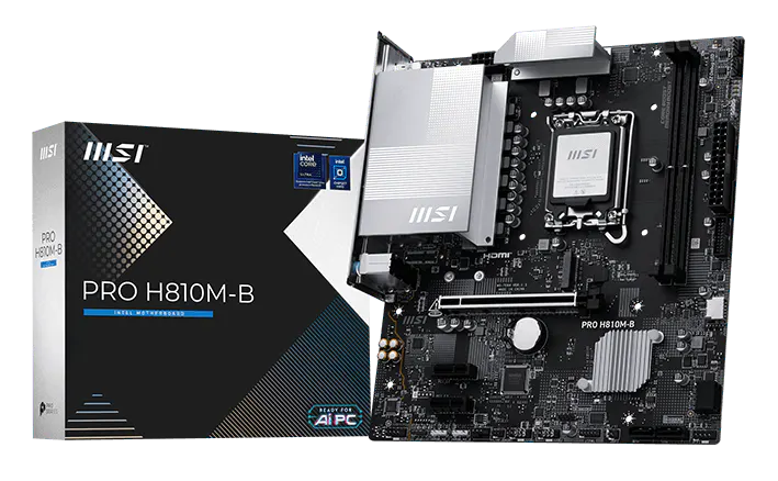 MOTHERBOARD MSI PRO H810M-B mATX DDR5 LGA1851