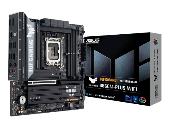 MOTHERBOARD ASUS TUF GAMING B860M-PLUS WIFI mATX DDR5 LGA1851