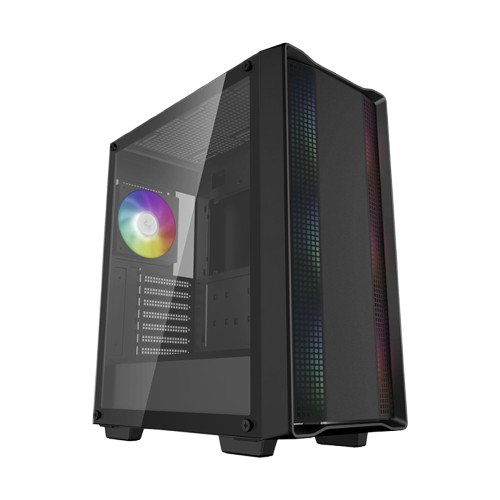 CASE DEEPCOOL CC560 V2 BLACK ARGB S/FUENTE V/TEMP 4 FAN ATX