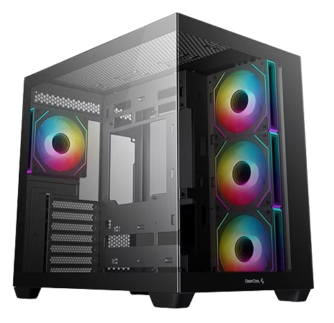 CASE DEEPCOOL CG530 4F BLACK ARGB S/FUENTE V/TEMPLADO MID TOWER