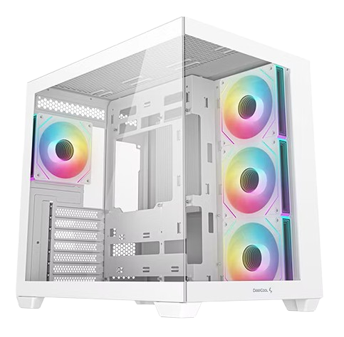 CASE DEEPCOOL CG530 4F WHITE ARGB S/FUENTE V/TEMPLADO MID TOWER