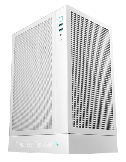 CASE DEEPCOOL CH170 PLUS WHITE MESH S/FUENTE V/TEMP MINI-ITX/M-ATX