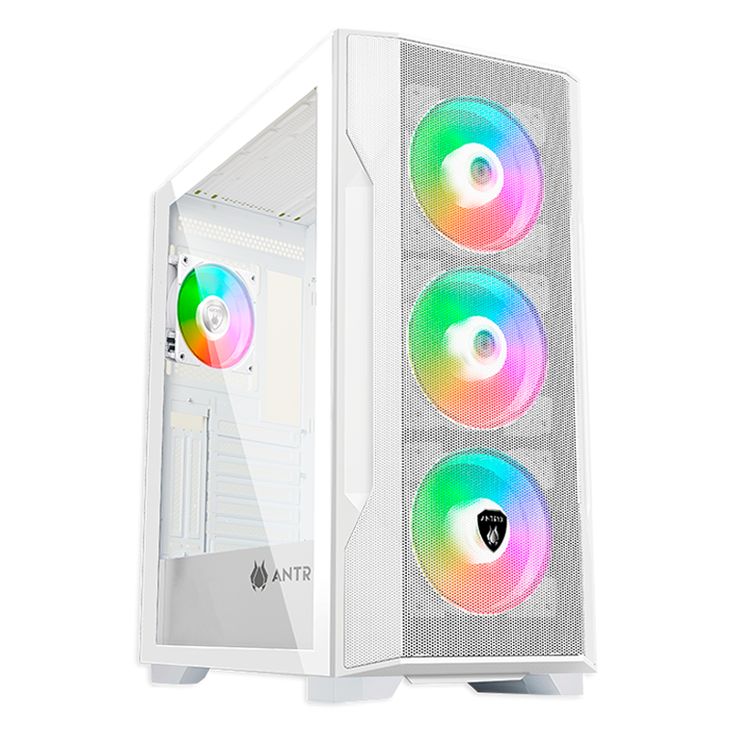 CASE ANTRYX FX 710 WHITE ARGB FAN X4 USB TIPO-C S/FUENTE ATX