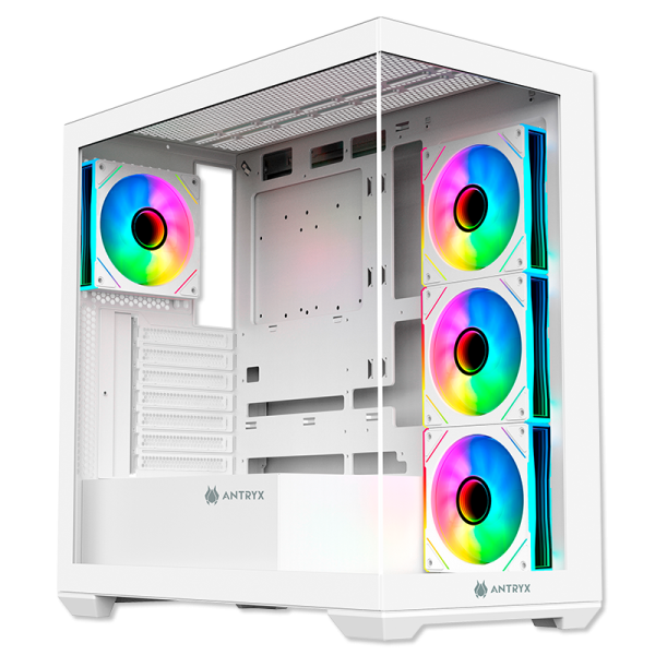 CASE ANTRYX FX 750 WHITE ARGB FAN X4 USB TIPO-C S/FUENTE ATX