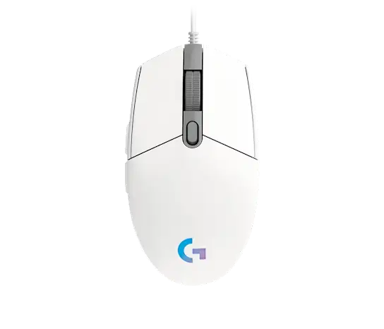 MOUSE LOGITECH G203 LIGHTSYNC OPTICAL 8000 RGB WHITE