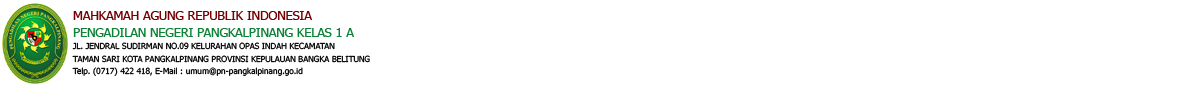 PENGADILAN NEGERI PANGKAL PINANG