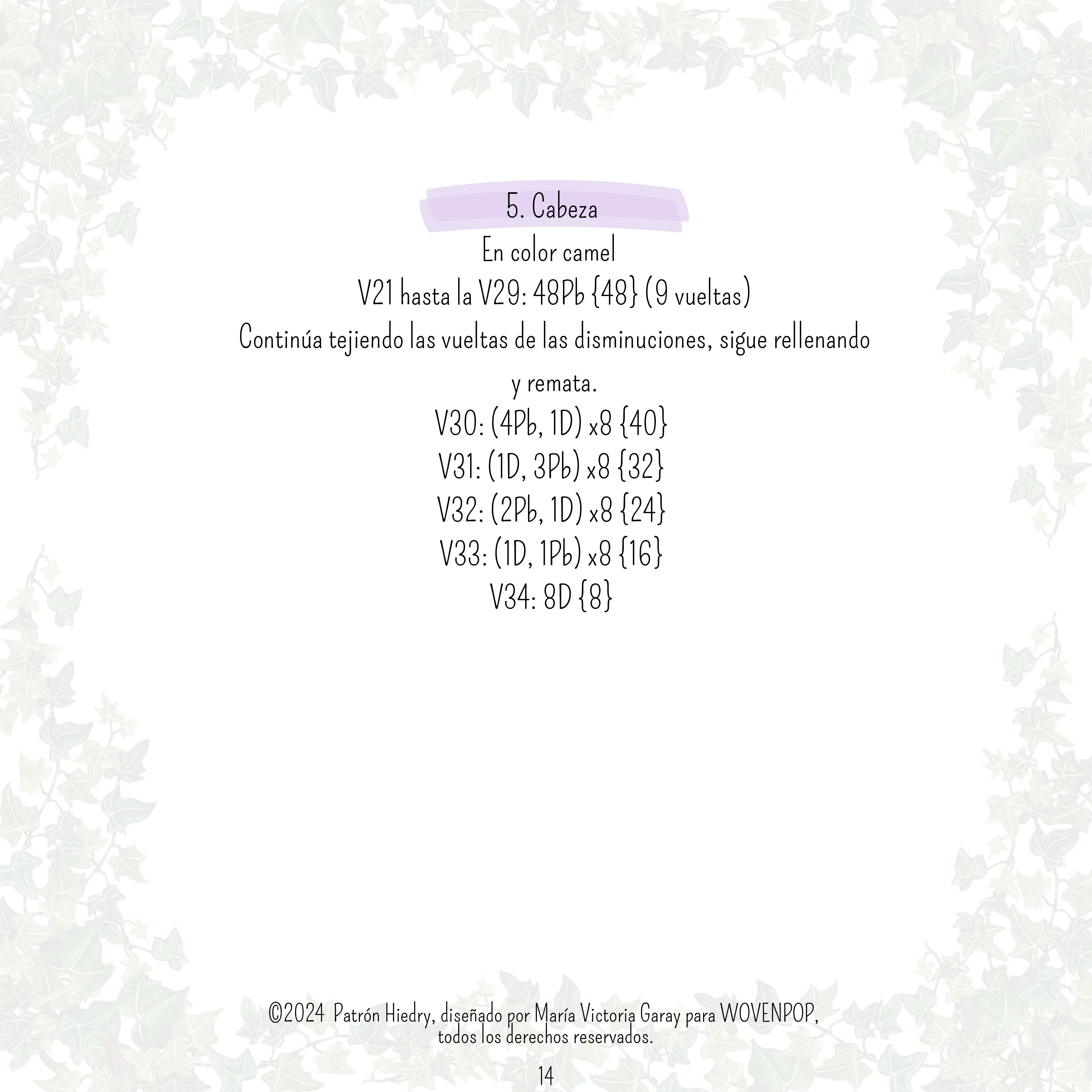 Hiedry - Patrón Amigurumi - Preview 3