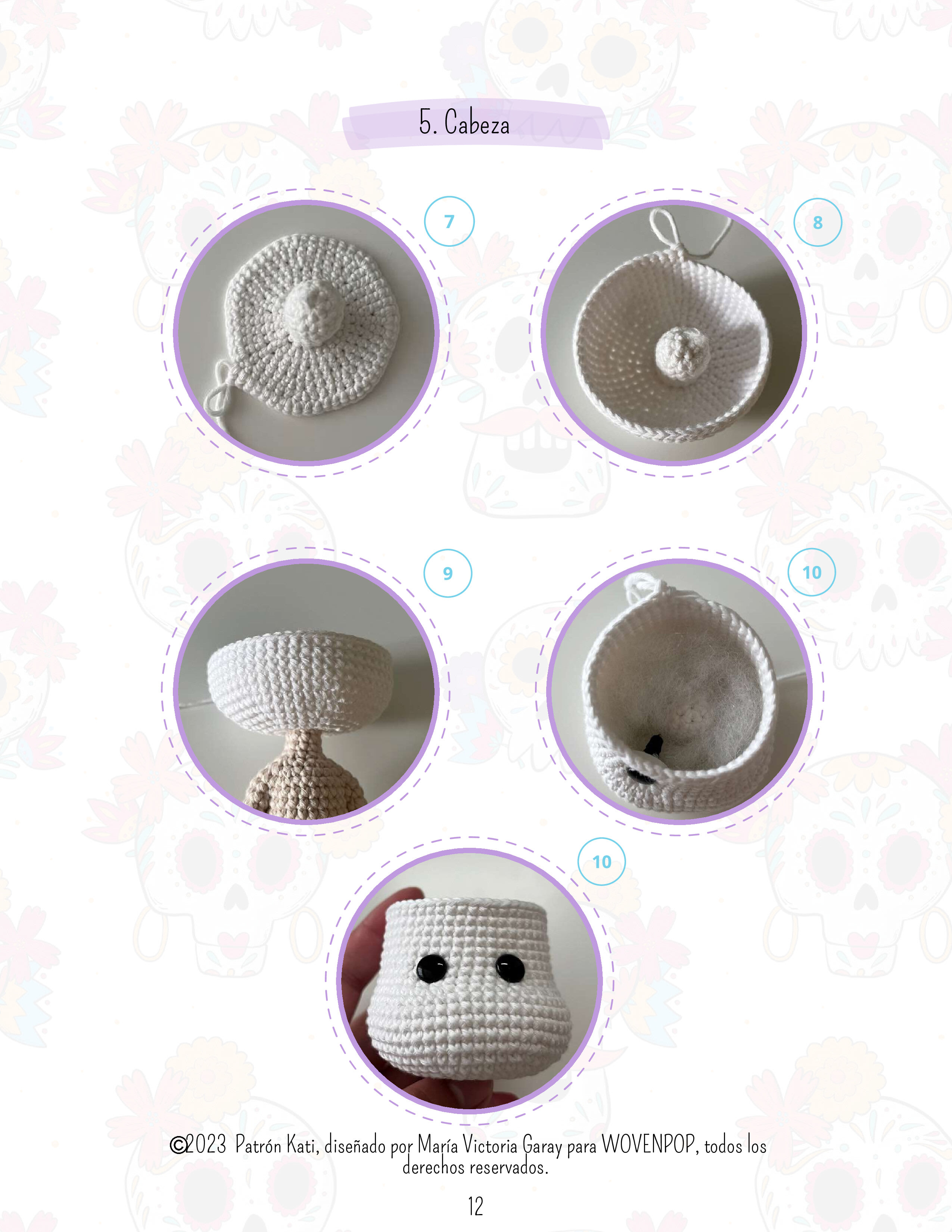 Kati "La Catrina" - Patrón Amigurumi - Preview 3