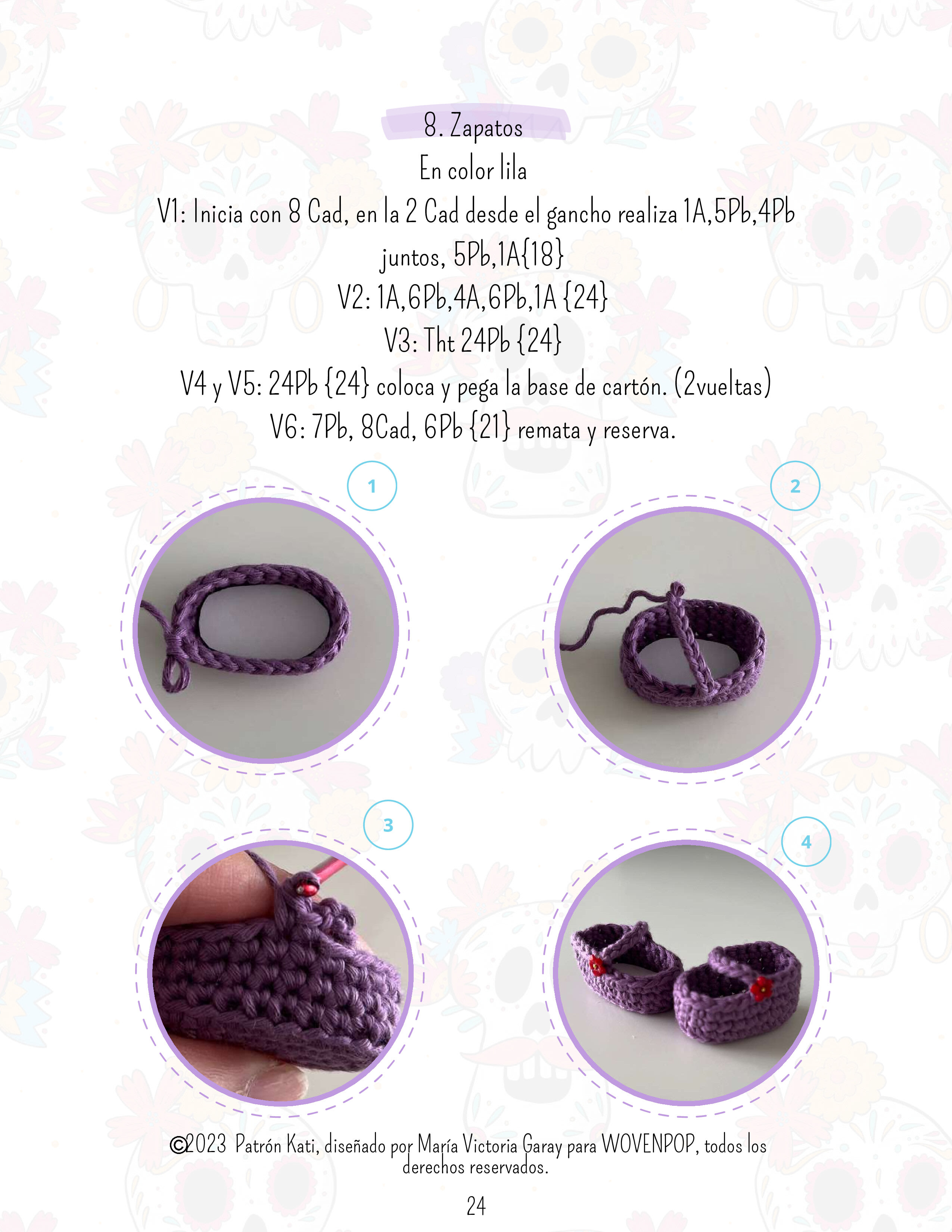 Kati "La Catrina" - Patrón Amigurumi - Preview 5