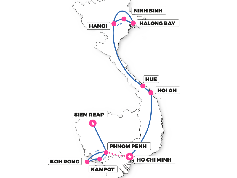 23 Day Cambodia & Vietnam Group Tour | Best Group Tour Deals at Happy ...