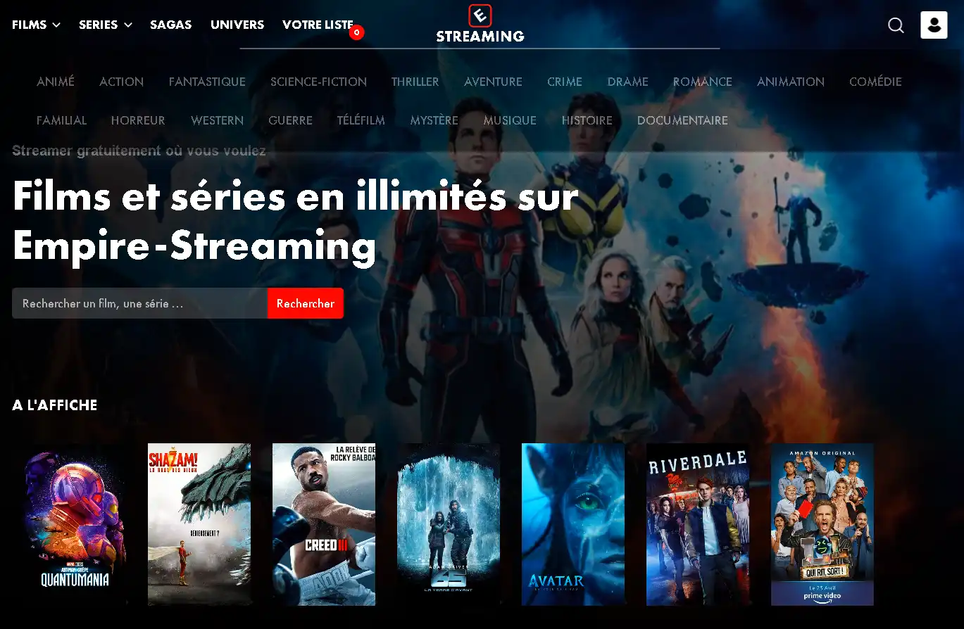 Empire Streaming : Nouvelle adresse en Juin 2023