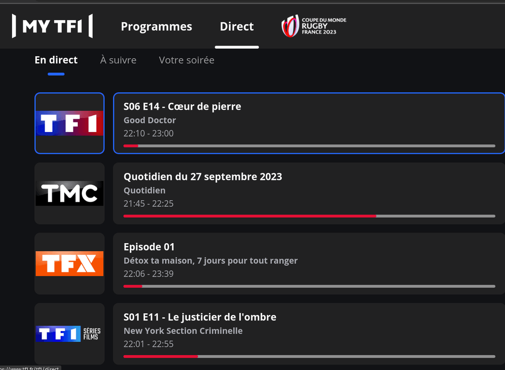 Regarder TF1 en direct - live streaming sur