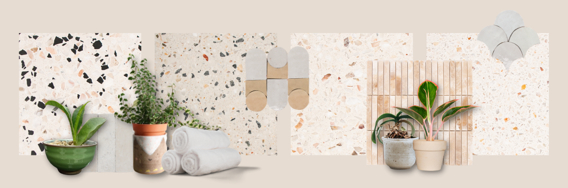 Rustig Terrazzo uiterlijk
