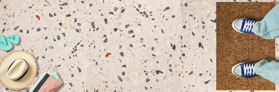 Terrazzo in je hal