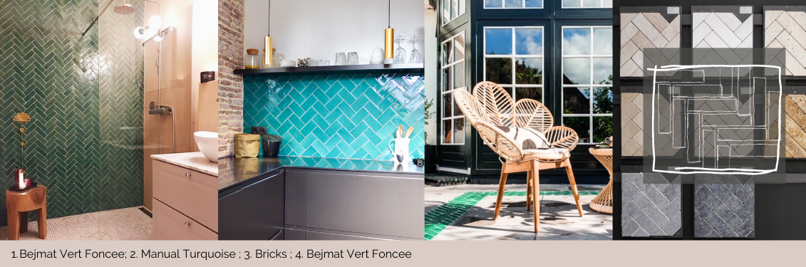 Herringbone tiles