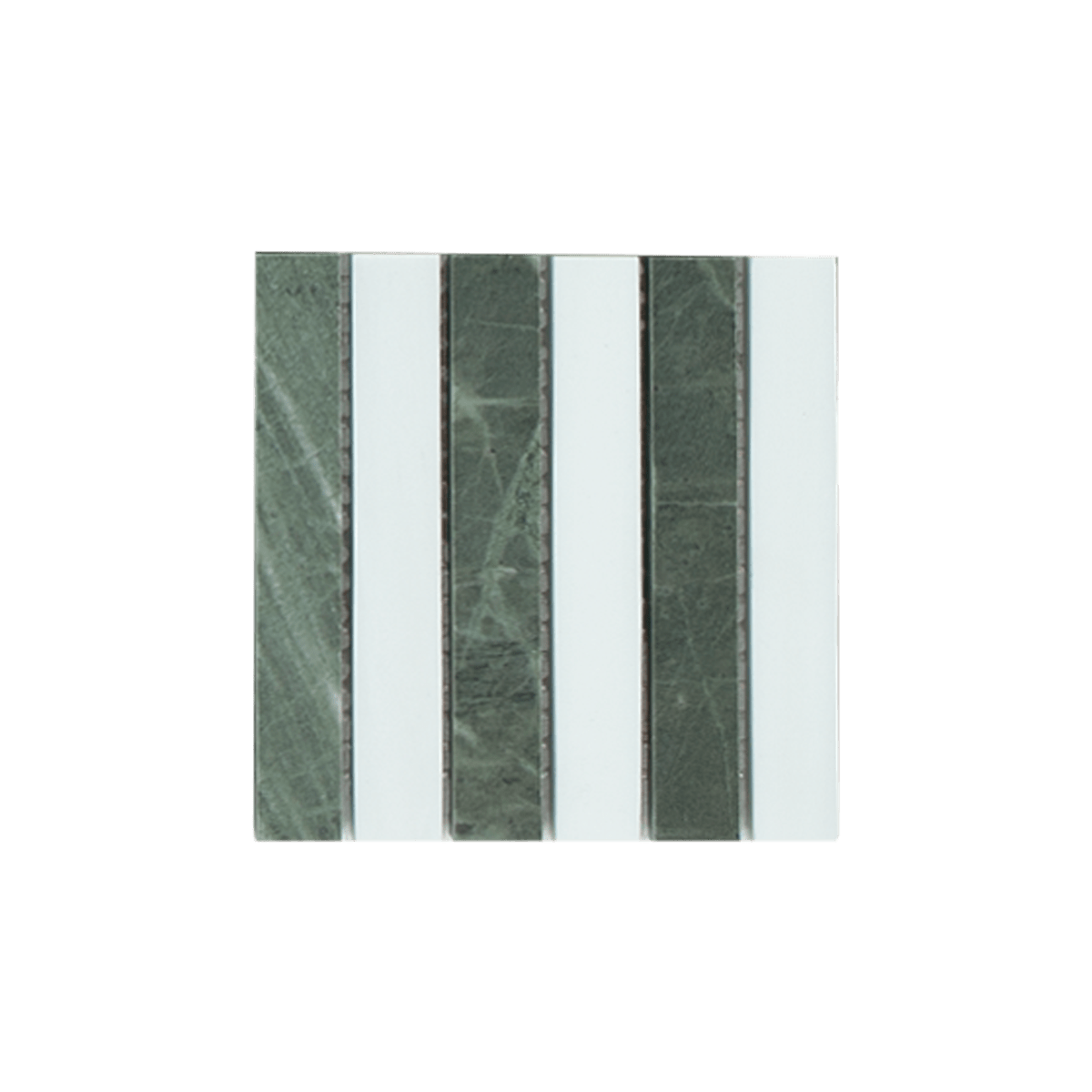 MINI SAM Mosaic Kitkat Stripe Green White