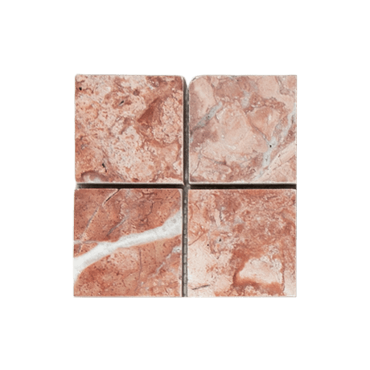 MINI SAM Mosaic Square Red Travertine