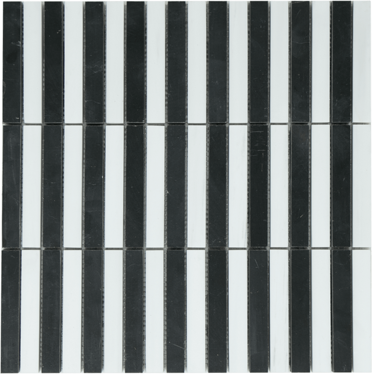 Mosaic Kitkat Stripe Black White