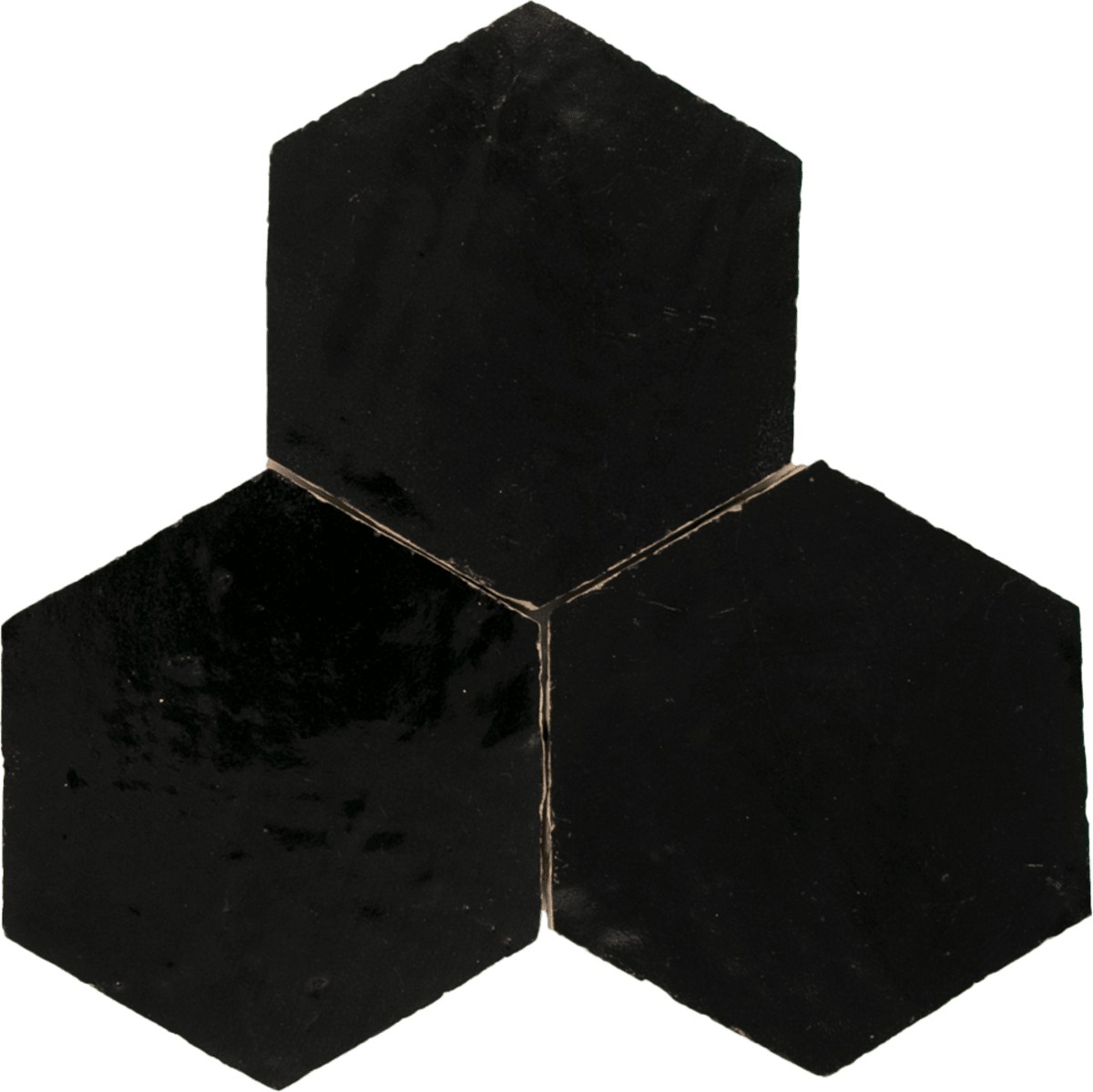 Zellige Noir Hexagone