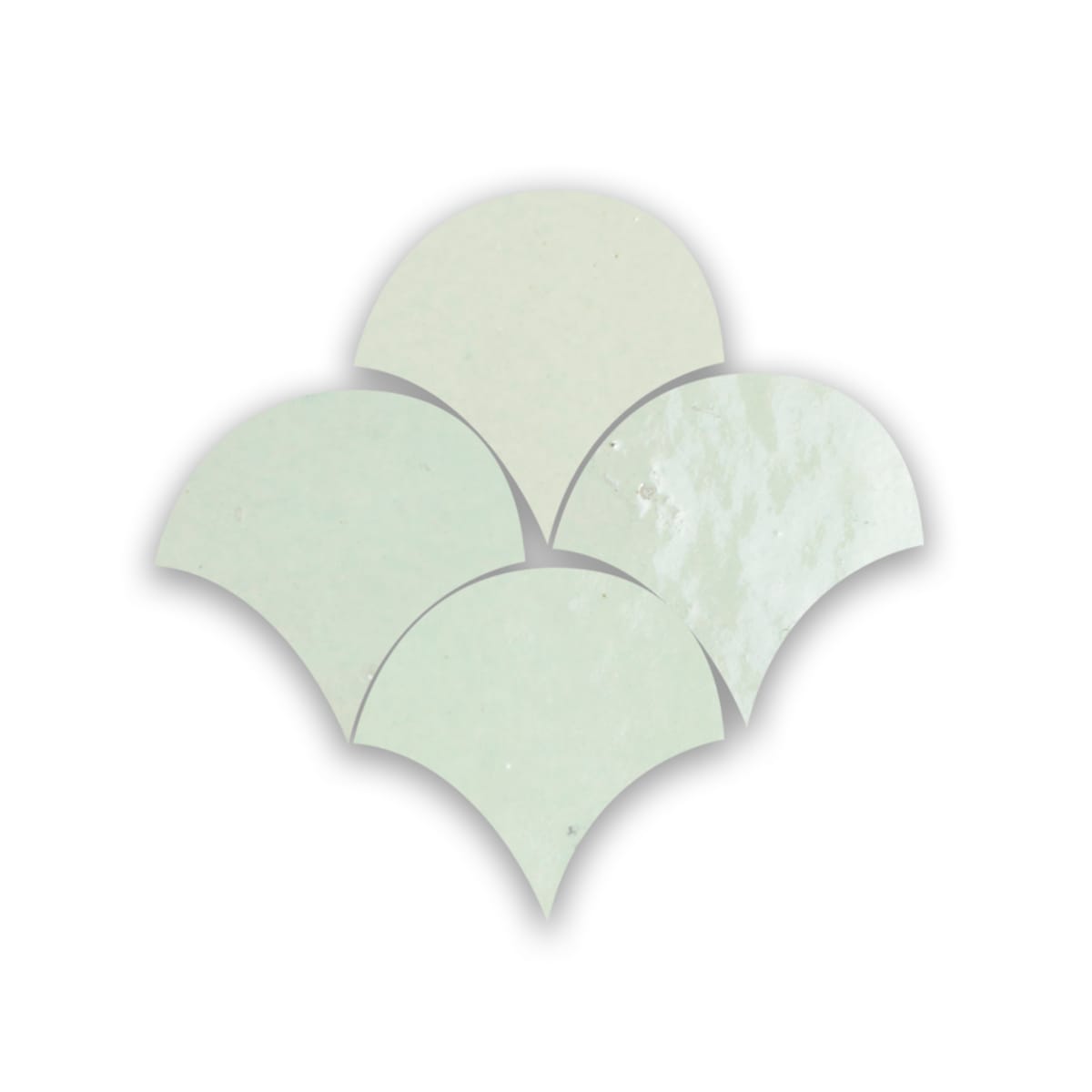 Zellige Vert Clair Poisson Echelles