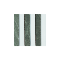 MINI SAM Mosaic Kitkat Stripe Green White