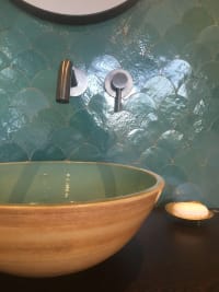 Zellige Atlas Petrol Poisson Echelles