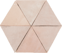Zellige Gris Rose Triangle