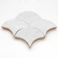 Zellige Neige Blanc Poisson Echelles
