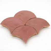 Zellige Rose Rouge Poisson Echelles
