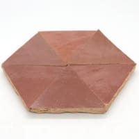 Zellige Rose Rouge Triangle