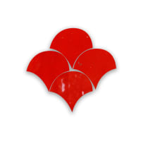 Zellige Rouge Sang Poisson Echelles