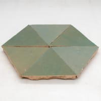 Zellige Vert Gris Triangle