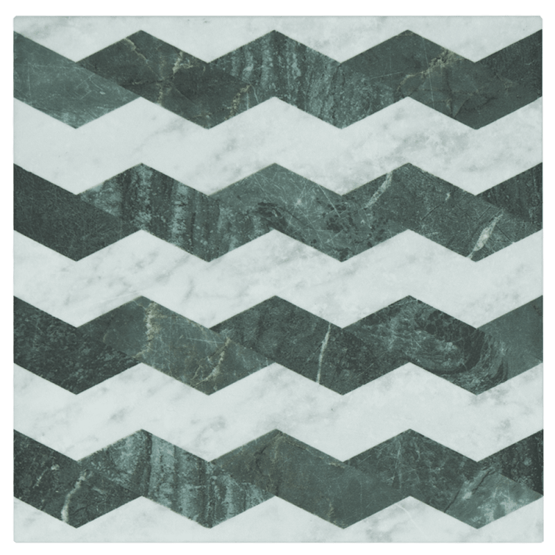 Wufto Zigzag White Green