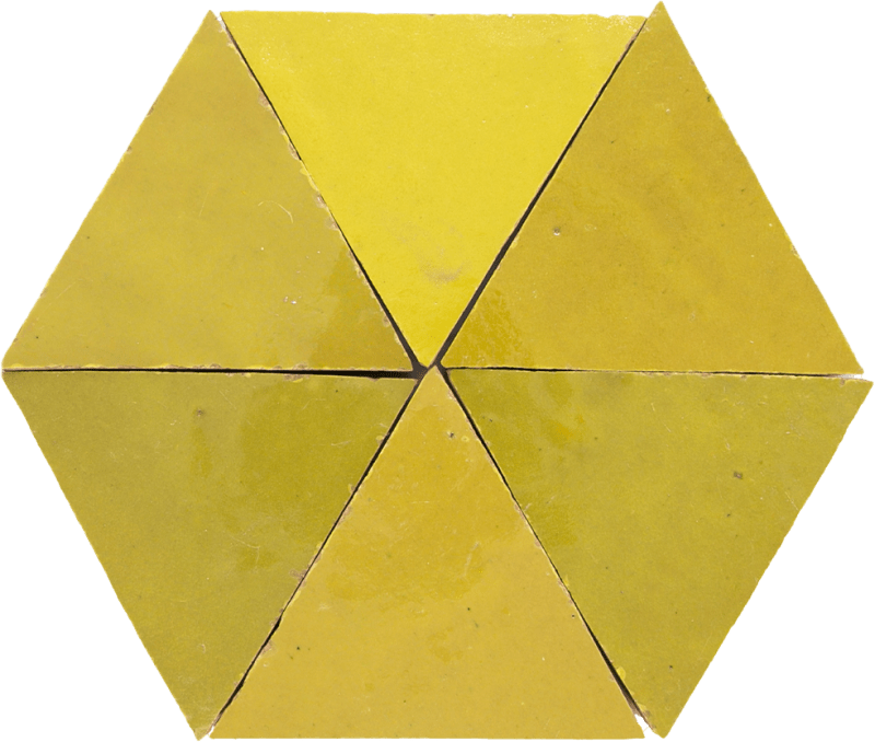 Zellige Citron Triangle