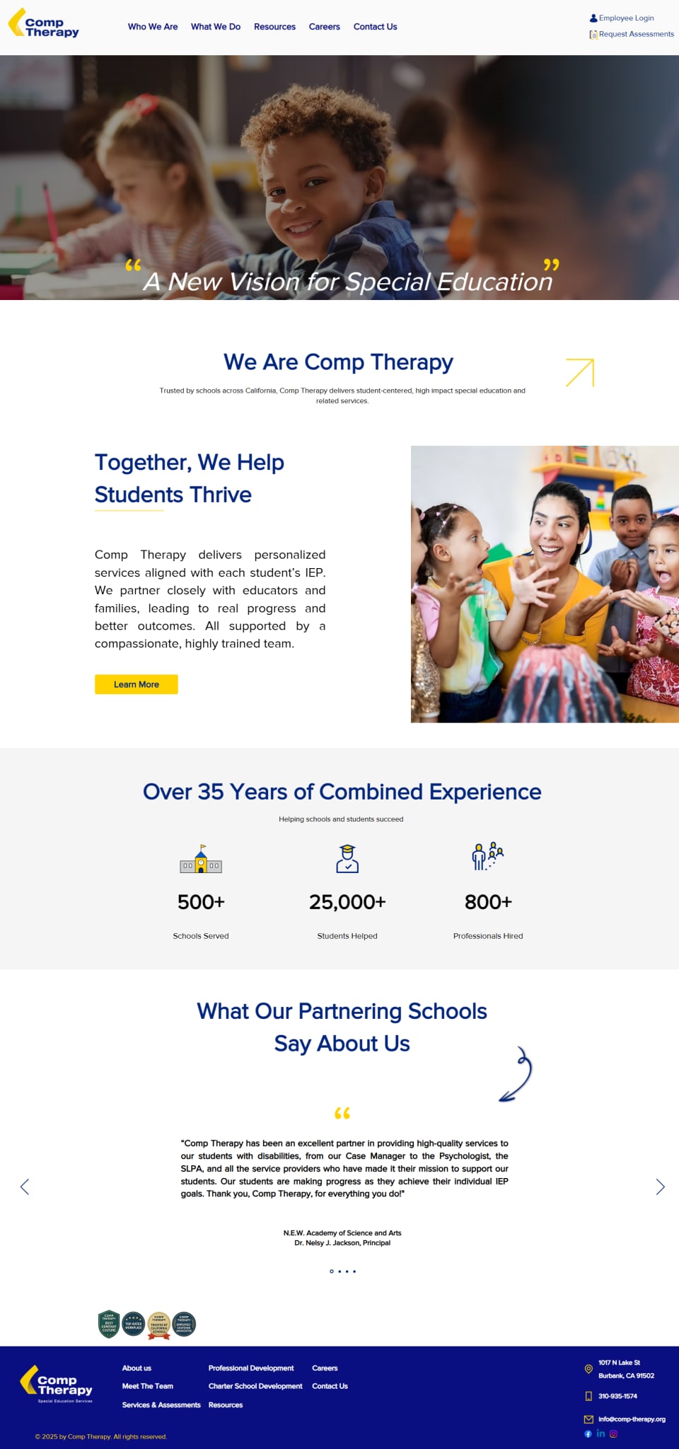 Comp Therapy, Therapy website
