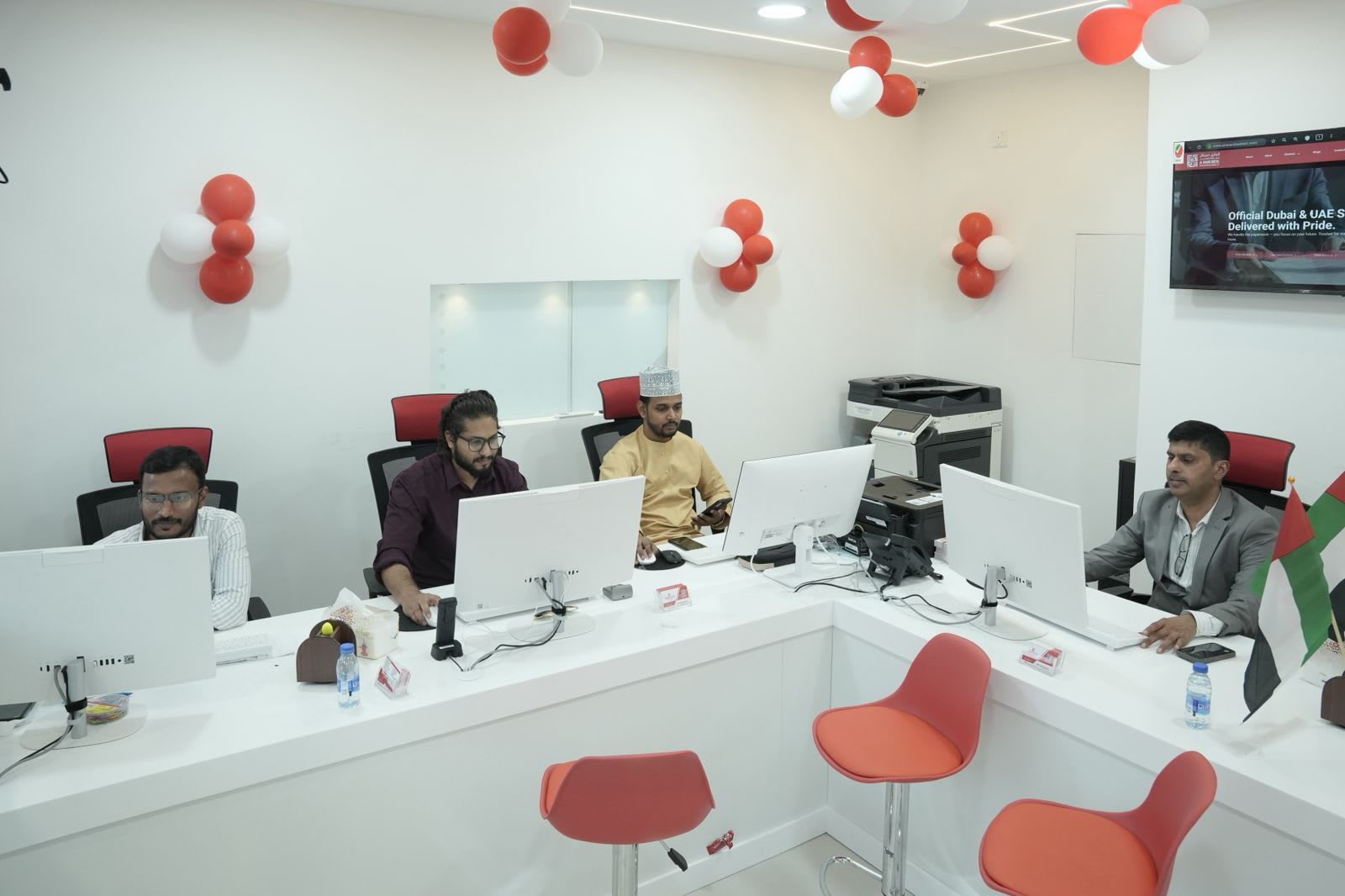 Team assisting clients in Dubai