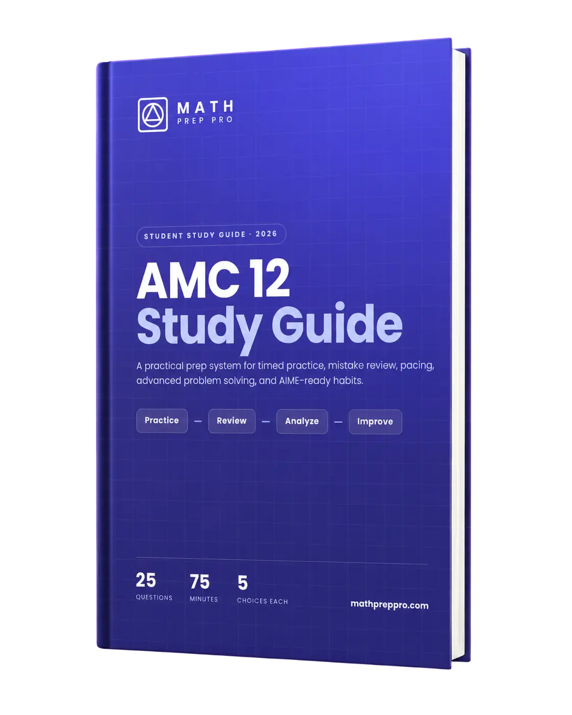 AMC 12 Study Guide ebook cover mockup