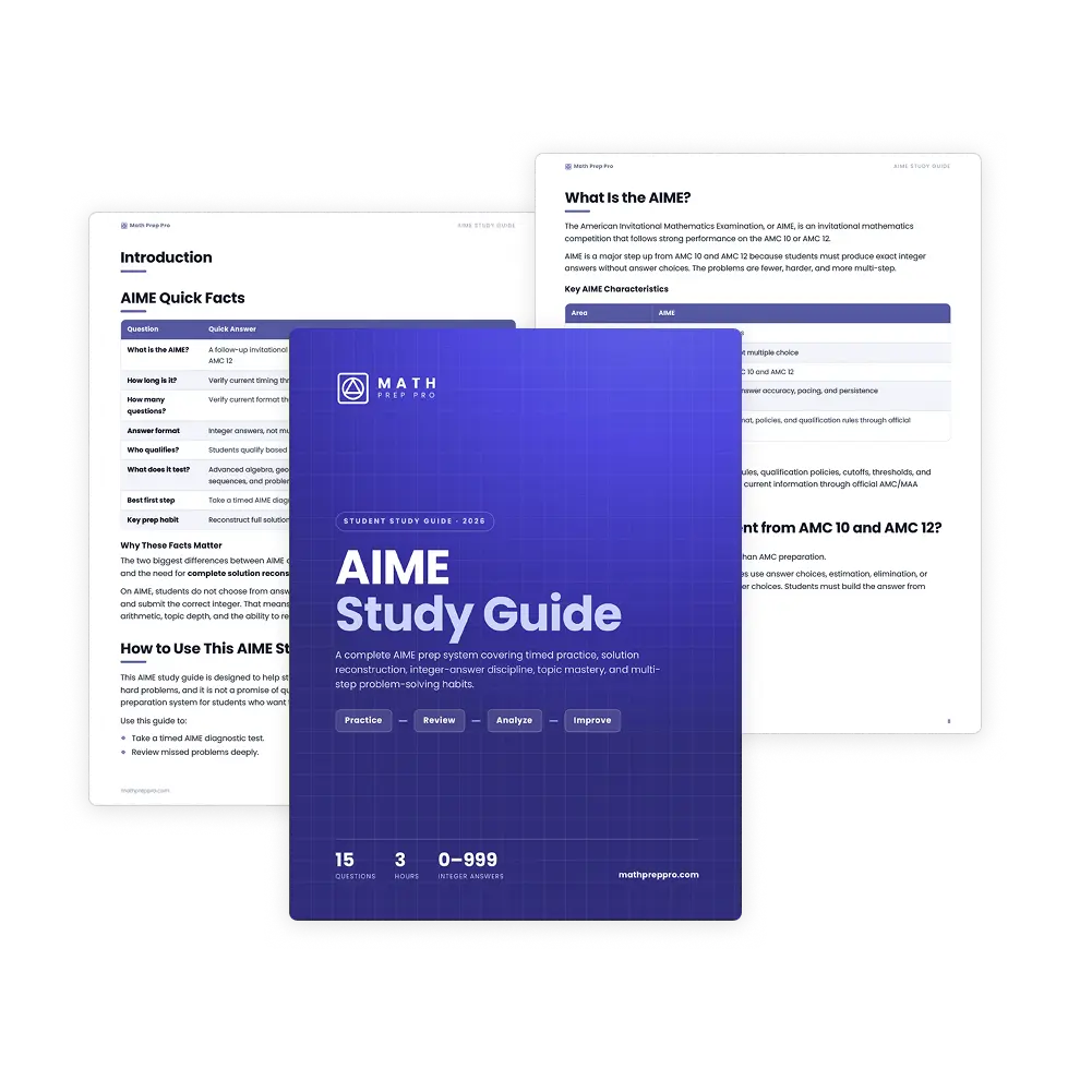 AIME Study Guide ebook cover