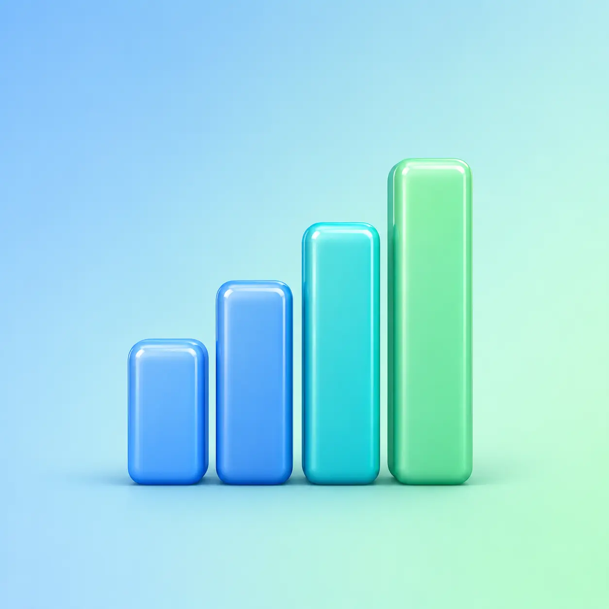 3D bar chart icon