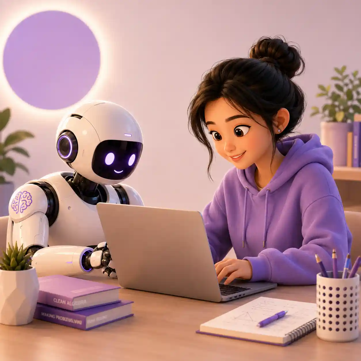 Sample AI-generated AMC 12 test review with performance summary, mistake patterns, topic breakdown, and next steps