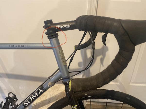 no stem room for font mounted bike seat to fit
