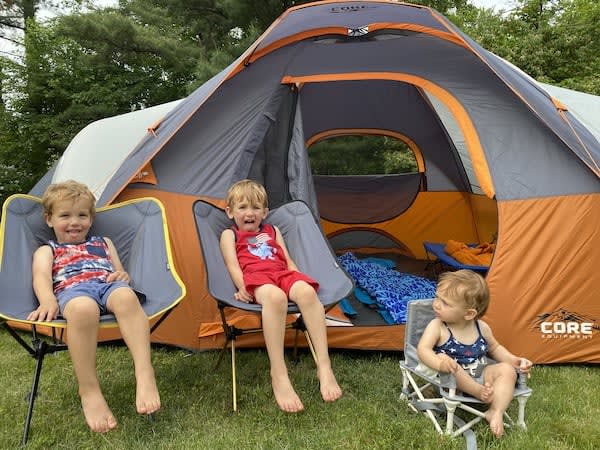 main toddler camping gear I use with my three kids