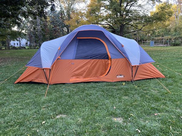 9 person dome tent for camping with a toddler